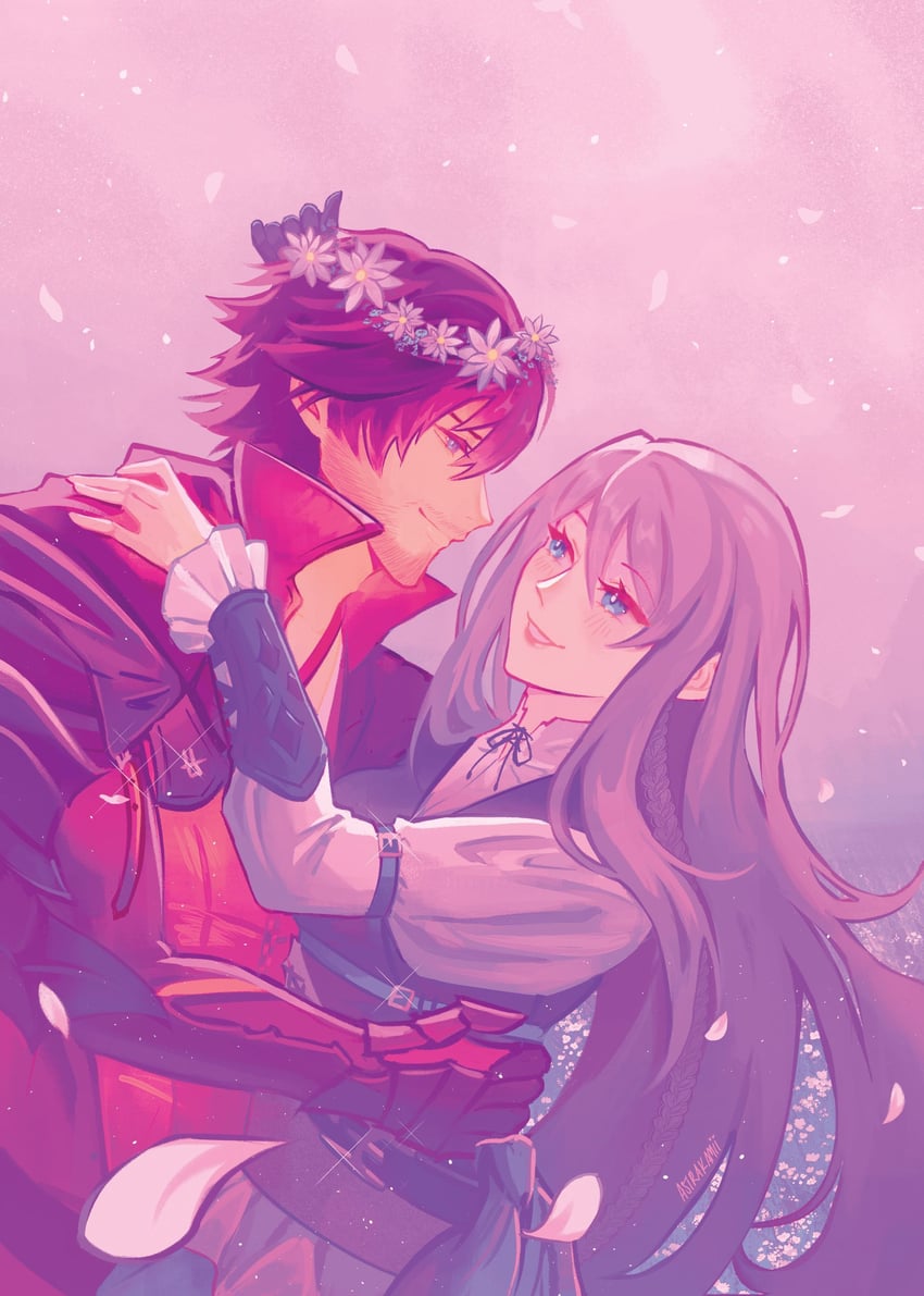 clive rosfield and jill warrick (final fantasy and 1 more) drawn by astrakamii