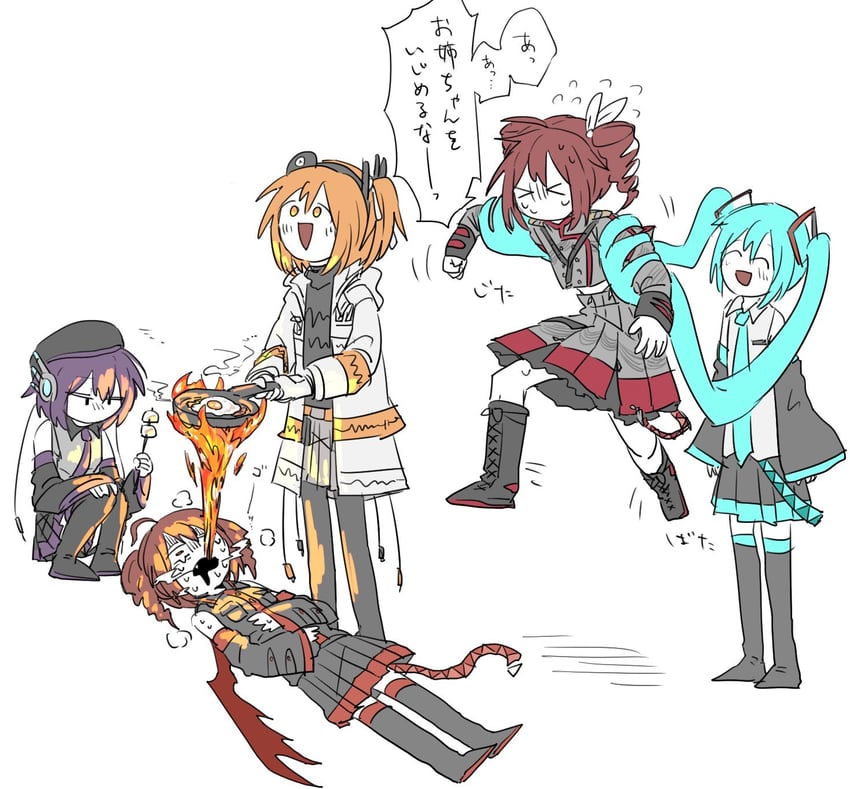 hatsune miku, kasane teto, adachi rei, and utane uta (vocaloid and 3 more) drawn by hato_no_mune_wo_momitai