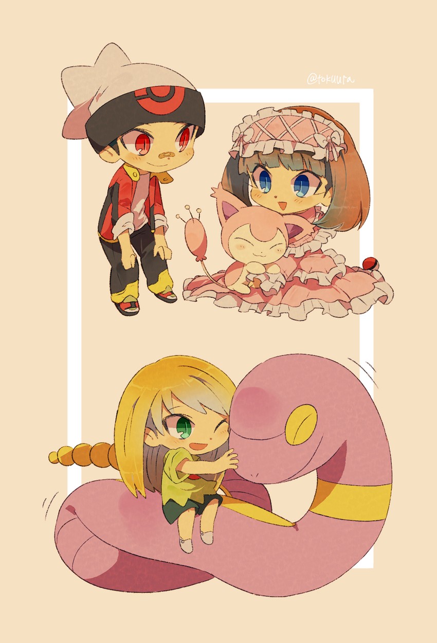 may, brendan, skitty, ekans, and emerald (pokemon and 1 more) drawn by tokuura