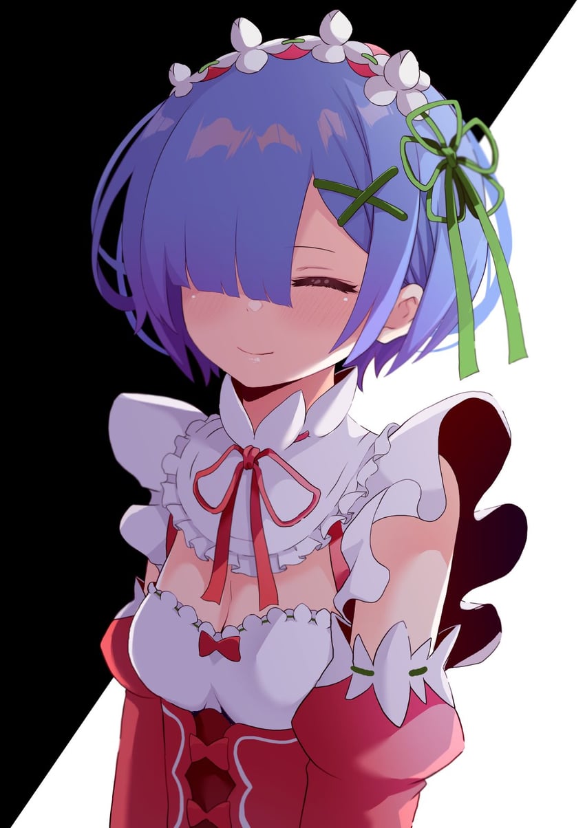 rem (re:zero kara hajimeru isekai seikatsu) drawn by yasehattagi