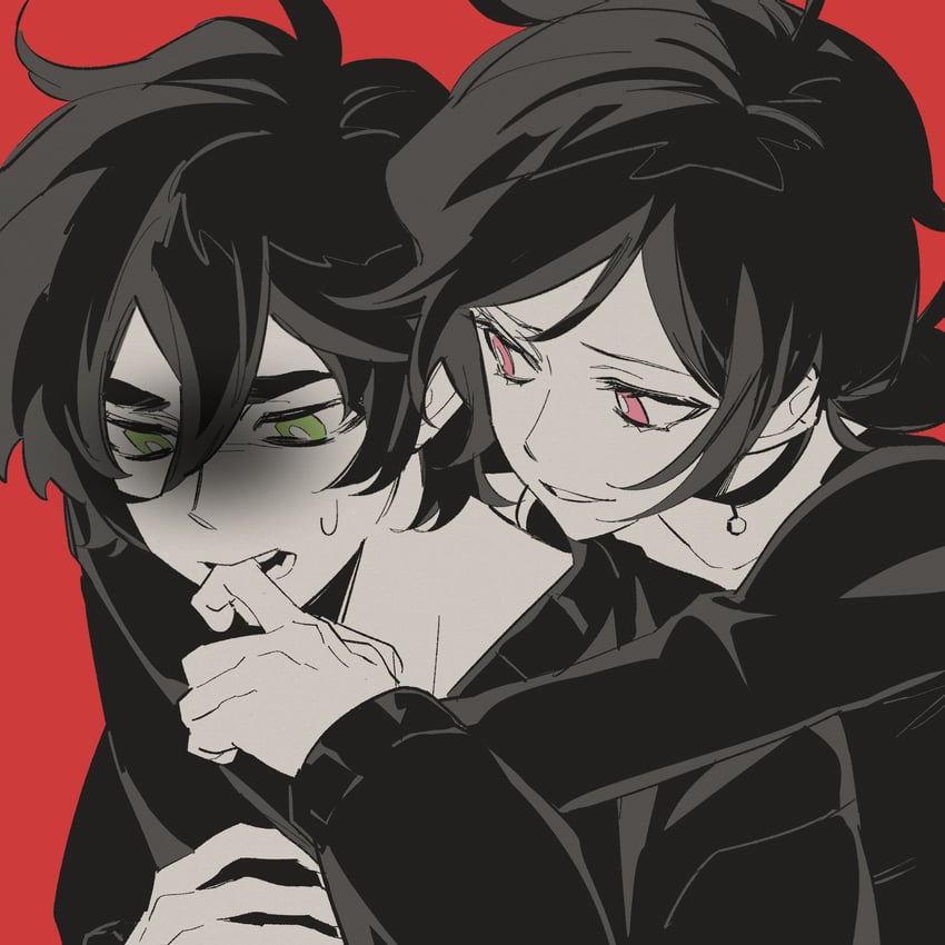 ashley graves and andrew graves (the coffin of andy and leyley) drawn by zayaaa_zaya