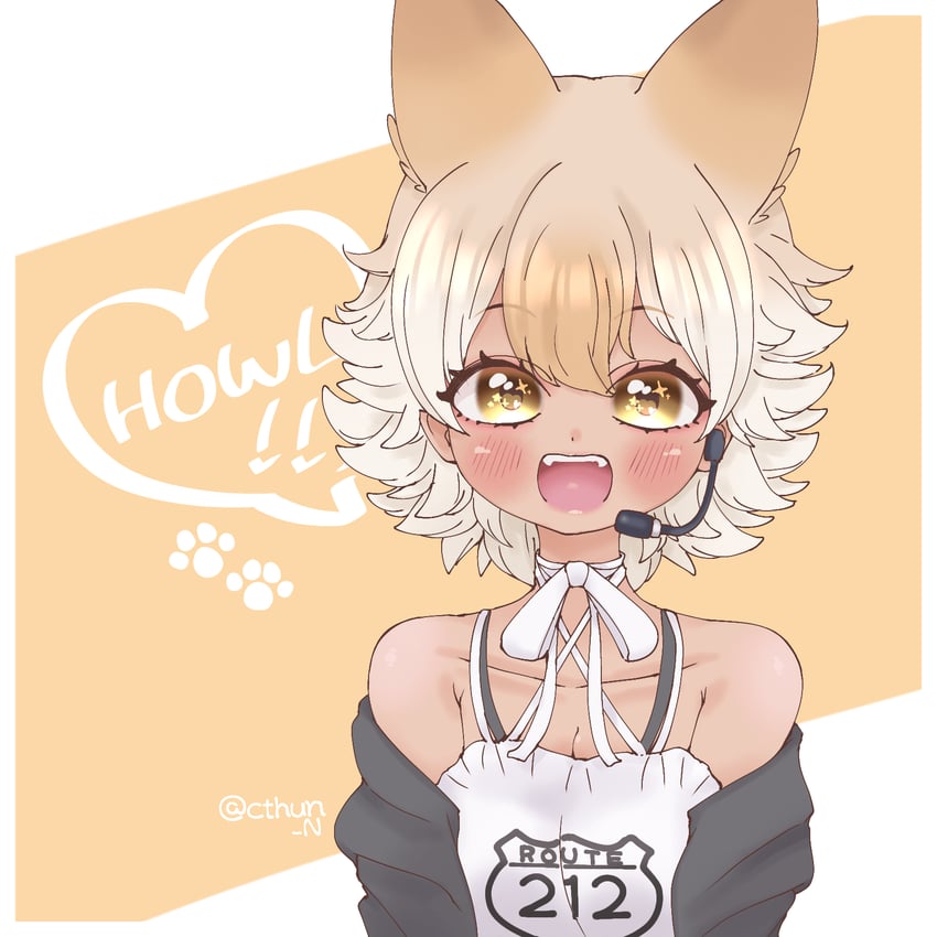 coyote (kemono friends and 1 more) drawn by cthun_n