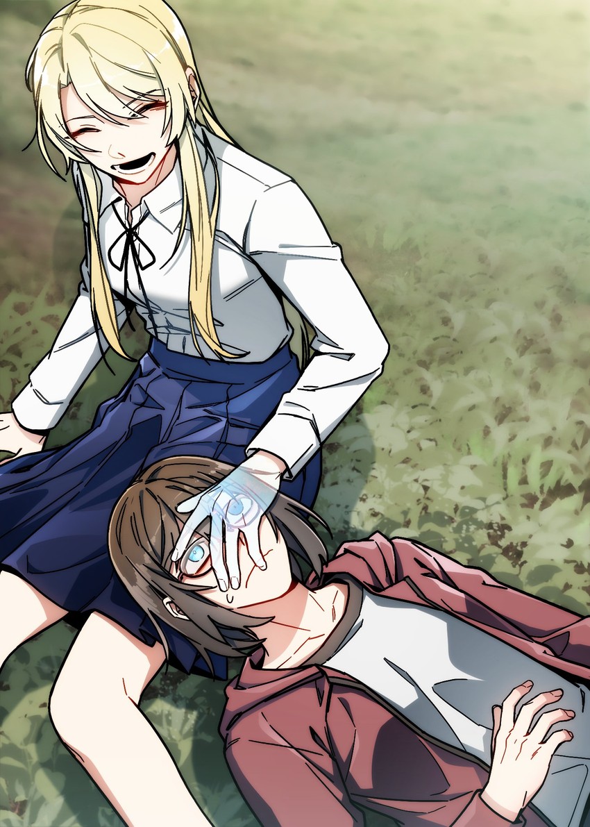 kamikoshi sorawo and nishina toriko (urasekai picnic) drawn by tastybab