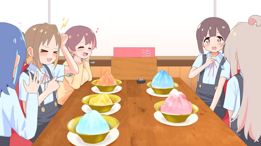 oyama mahiro, hozuki momiji, oka asahi, murosaki miyo, and tenkawa nayuta (onii-chan wa oshimai!) drawn by happyundergate