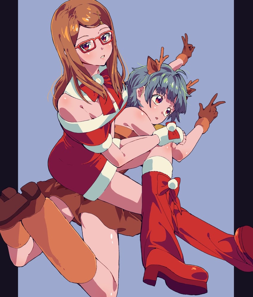 omega auru and akai meganee (pretty series and 1 more) drawn by tsujii_luki