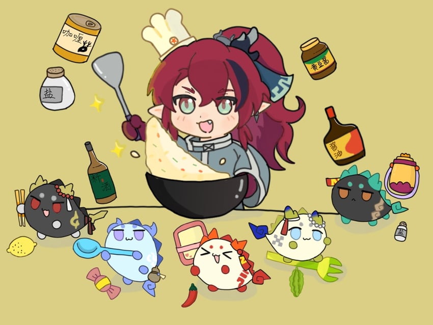 shu, dusk, nian, ling, chongyue, and 1 more (arknights) drawn by proxima_(xinjinjumin2925661)