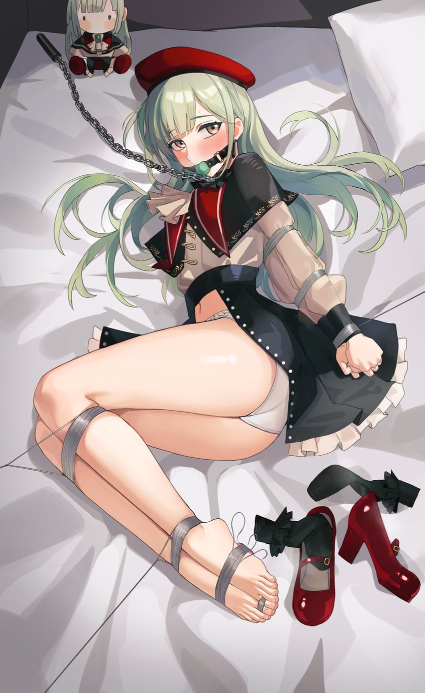 wakaba mutsumi and mortis (bang dream! and 1 more) drawn by chuck_(harfmoondark)