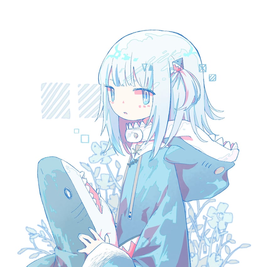 gawr gura (hololive and 1 more) drawn by matabeku