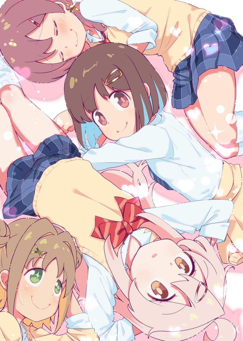 oyama mahiro, hozuki momiji, oka asahi, and murosaki miyo (onii-chan wa oshimai!) drawn by shiina_excel