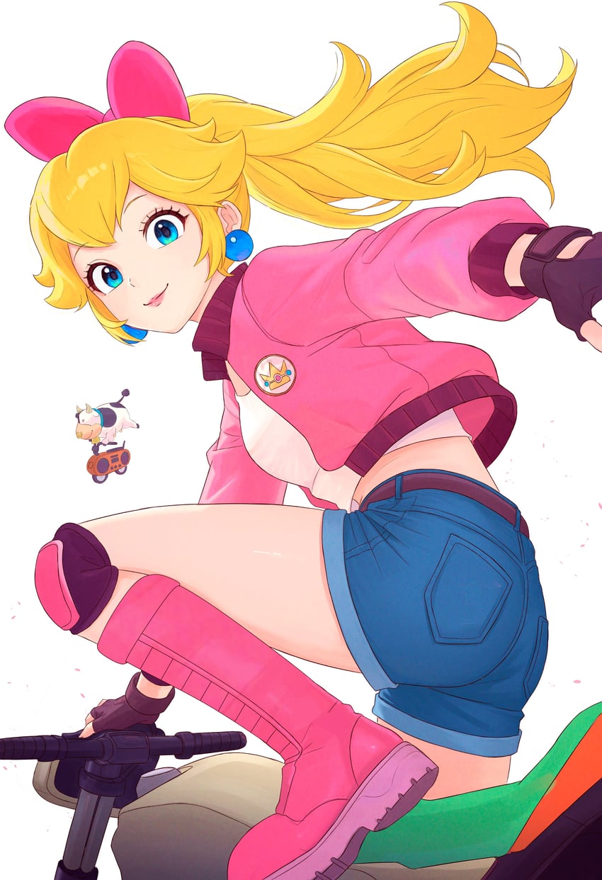 princess peach and moo moo (mario and 2 more)