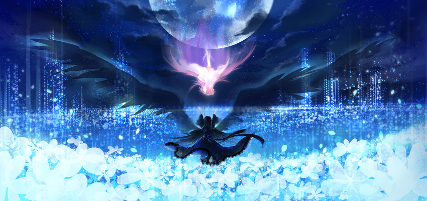 akemi homura, kaname madoka, ultimate madoka, and akuma homura (mahou shoujo madoka magica and 1 more) drawn by yukiko_(tesseract)
