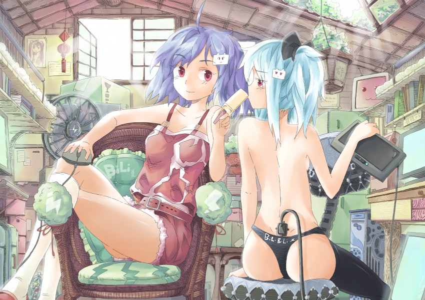 bili girl 33 and bili girl 22 (bilibili) drawn by leung_ka_che