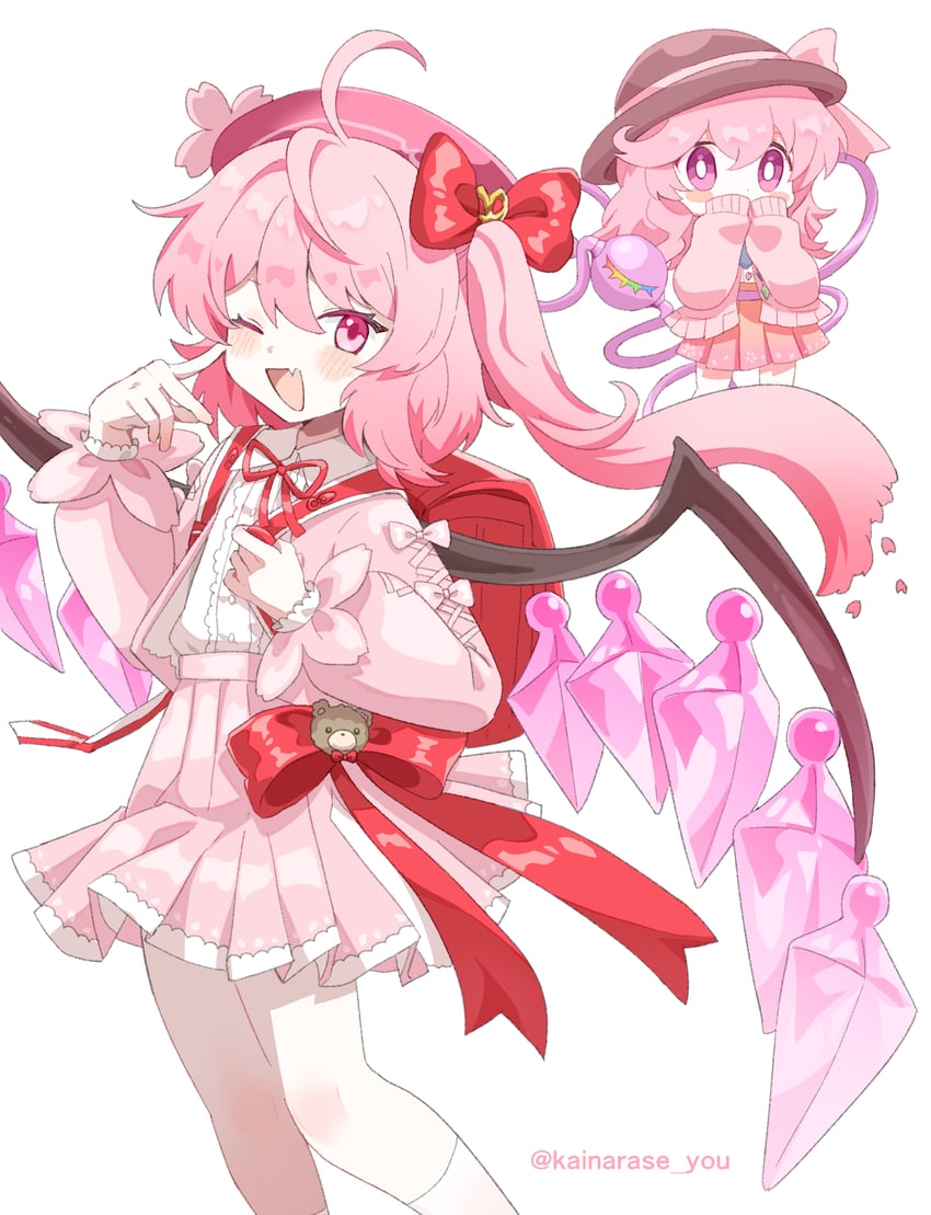 flandre scarlet and komeiji koishi (touhou and 1 more) drawn by ro/ku