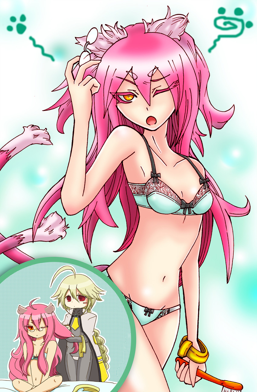 lambda-11 and kokonoe (blazblue) drawn by ayu_minori