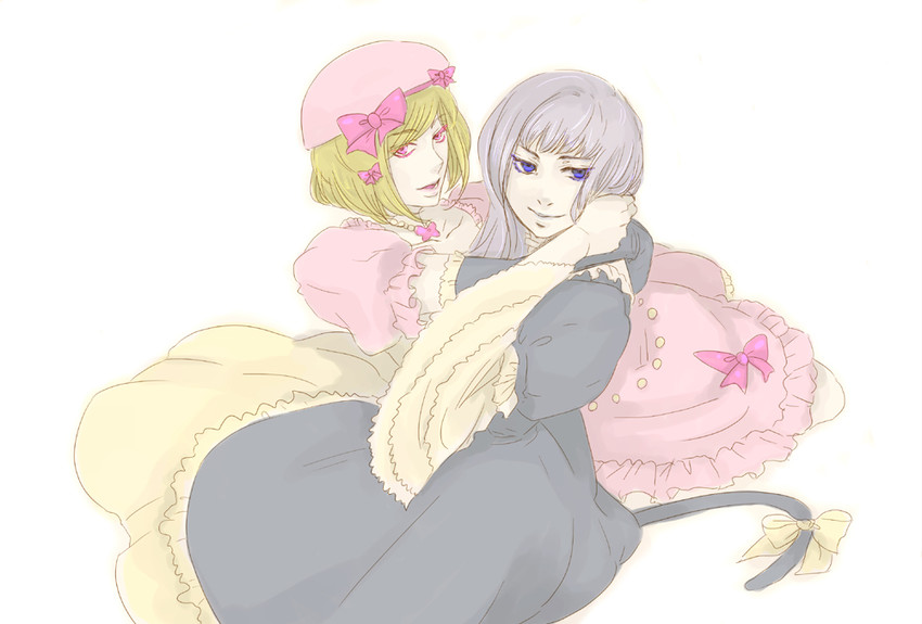 frederica bernkastel and lambdadelta (umineko no naku koro ni) drawn by amato
