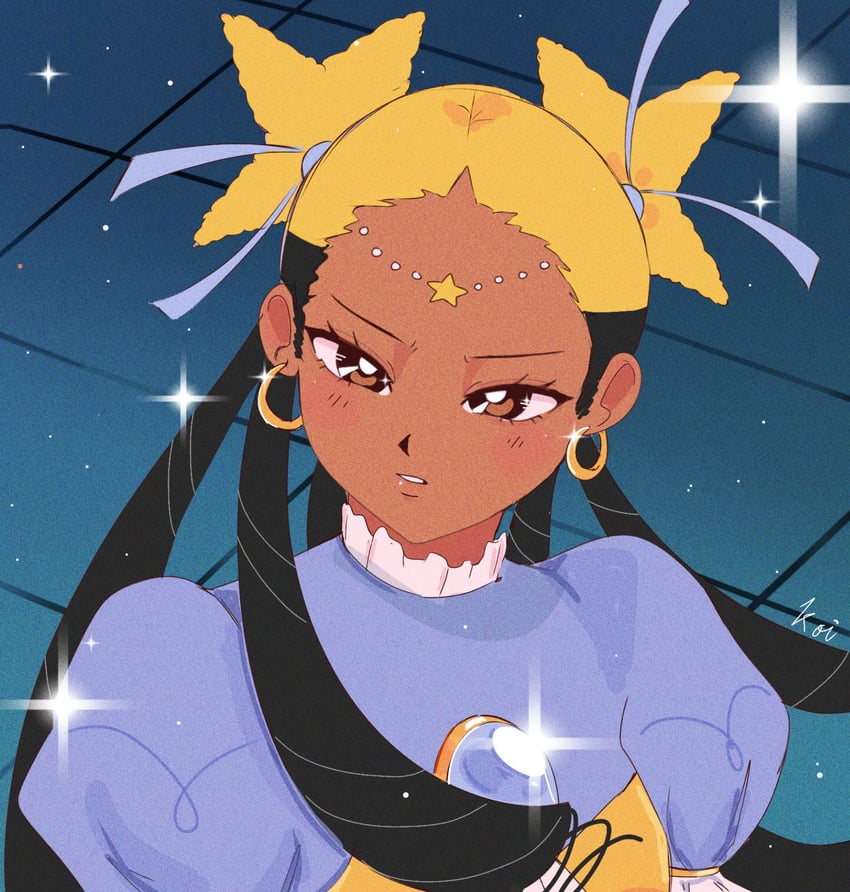 aika and star guardian: guardian of the stars (i don't want to be a magical girl) drawn by starfishkoi