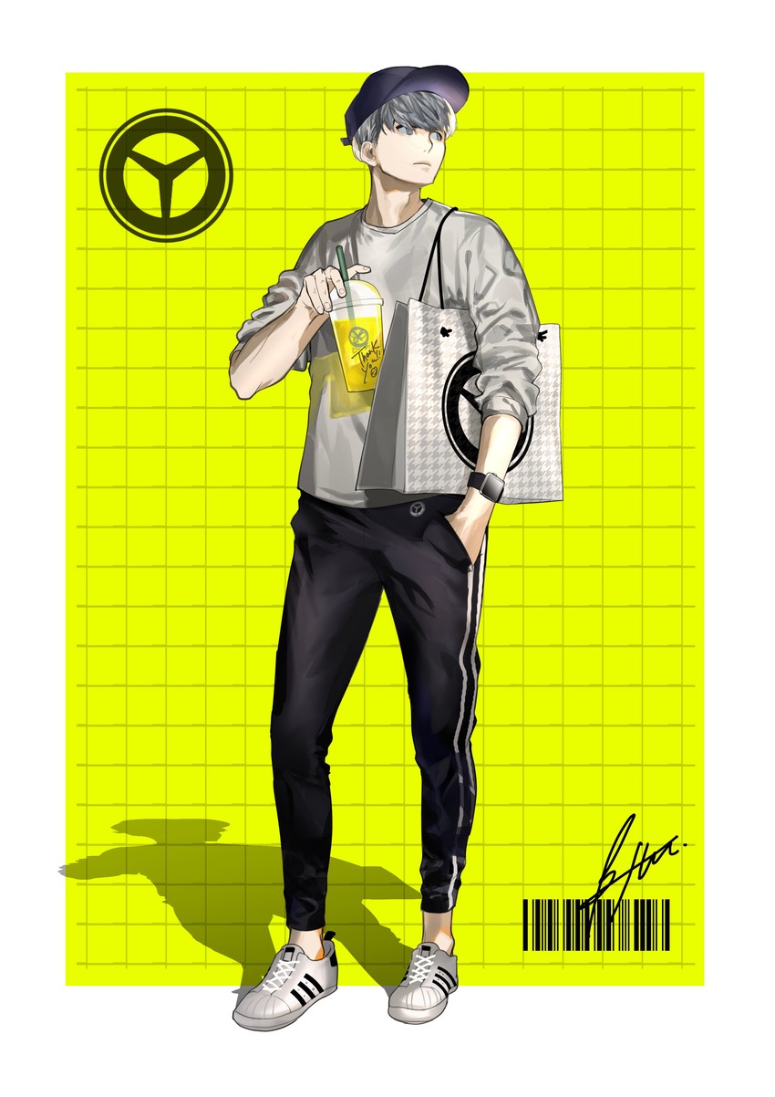 narukami yu (persona and 1 more) drawn by btmr_game