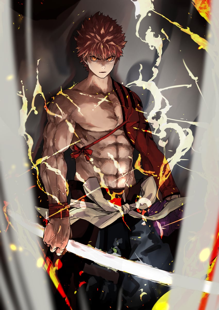 emiya shirou and senji muramasa (fate and 1 more) drawn by neko_no_kedama