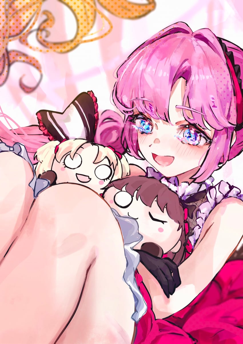 fujishima megumi, osawa rurino, and anyoji hime (love live! and 1 more) drawn by jin_(oihlf)