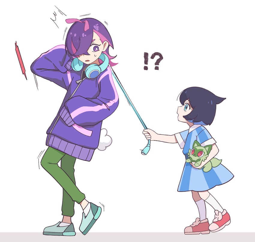 sprigatito, liko, and dot (pokemon and 1 more) drawn by omoi_moyora_nai