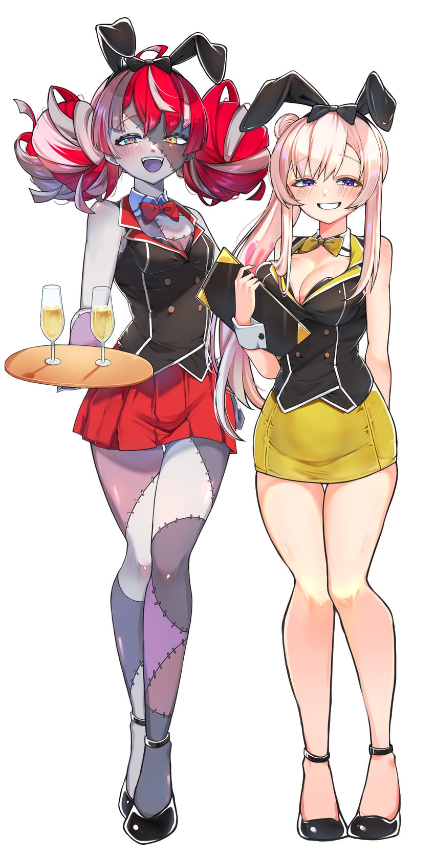 kureiji ollie and airani iofifteen (hololive and 2 more) drawn by kghazir