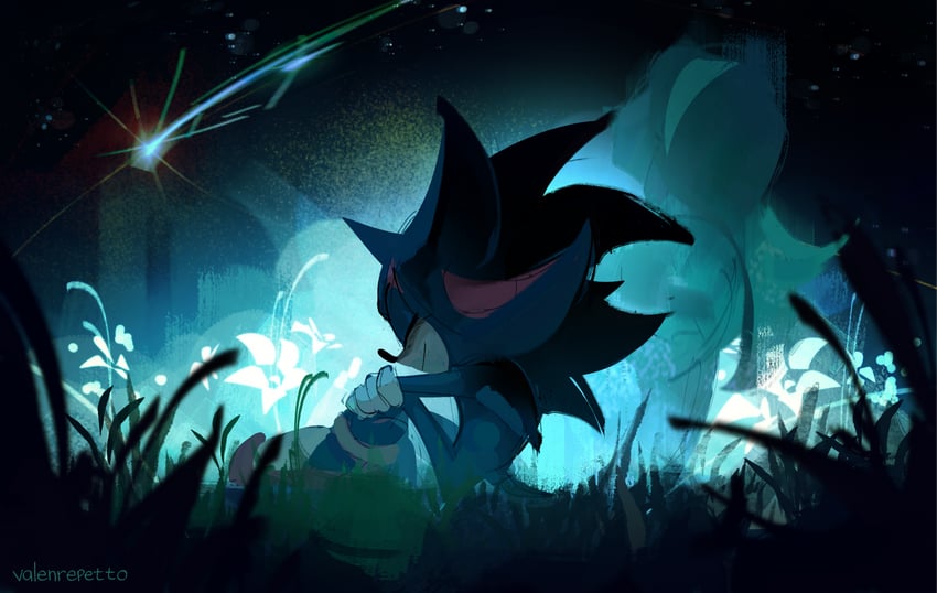 shadow the hedgehog and maria robotnik (sonic and 2 more) drawn by valenrepetto