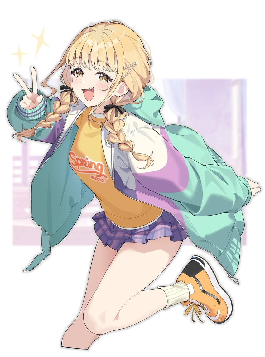 fujita kotone (idolmaster and 1 more) drawn by tamago_(eva1314056)