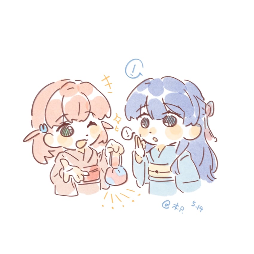 hinoshita kaho and murano sayaka (love live! and 1 more) drawn by woodonly