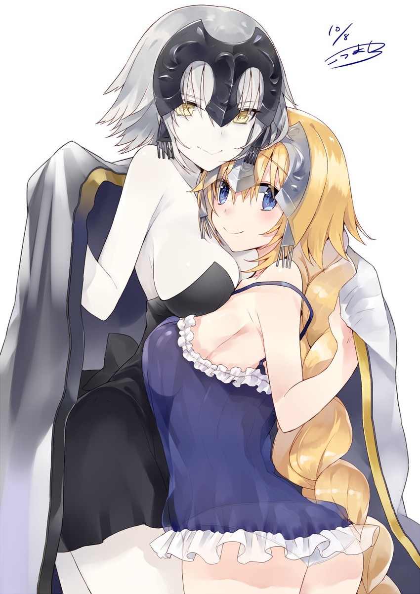 jeanne d'arc alter and jeanne d'arc (fate and 2 more) drawn by kou_mashiro