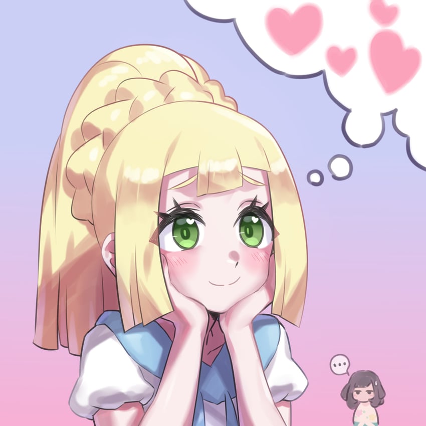 lillie and selene (pokemon and 1 more) drawn by mizuumi_(bb)