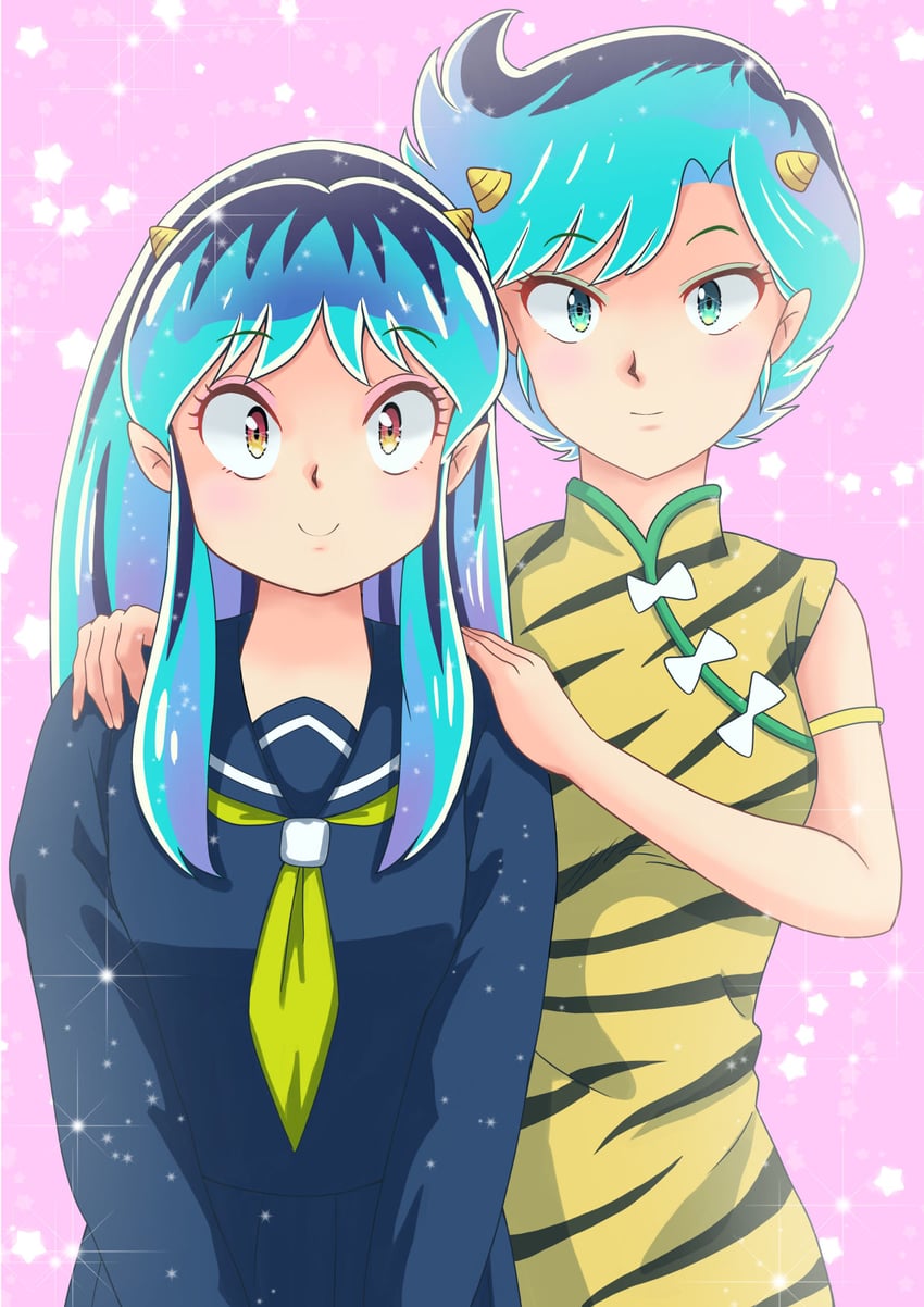 lum and lum's mother (urusei yatsura) drawn by takinomori_momiji