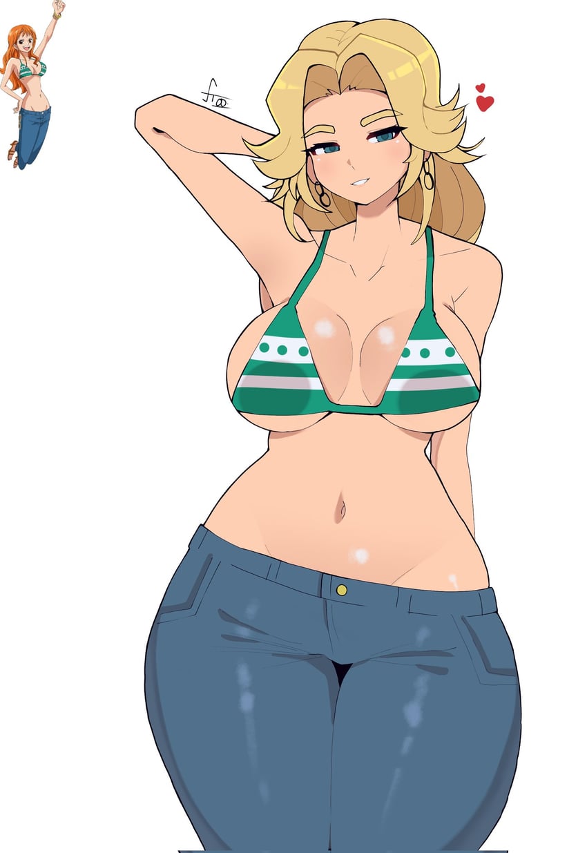 nami and sue storm (one piece and 3 more) drawn by froofroofroosty