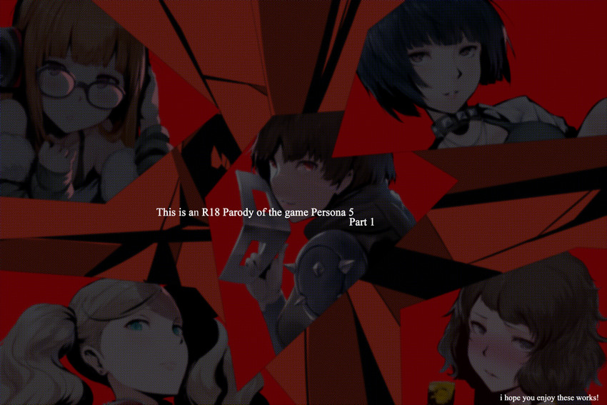 takamaki anne, sakura futaba, niijima makoto, kawakami sadayo, takemi tae, and 2 more (persona and 1 more) drawn by hews
