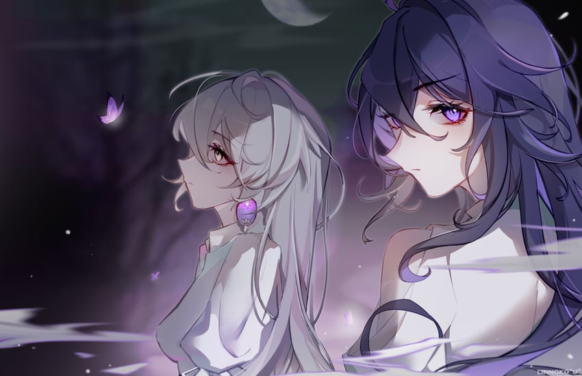 bronya rand and seele (honkai and 1 more) drawn by linnoko