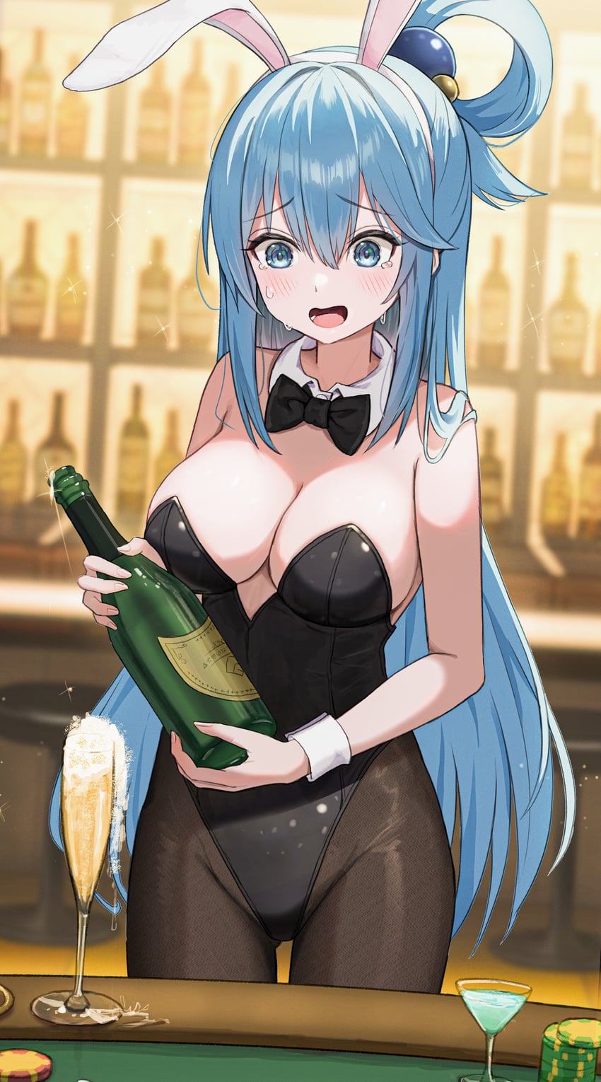 aqua (kono subarashii sekai ni shukufuku wo!) drawn by icetea_art