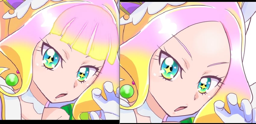 kasai amane, kirahoshi ciel, cure finale, and cure parfait (precure and 2 more) drawn by pururun_z