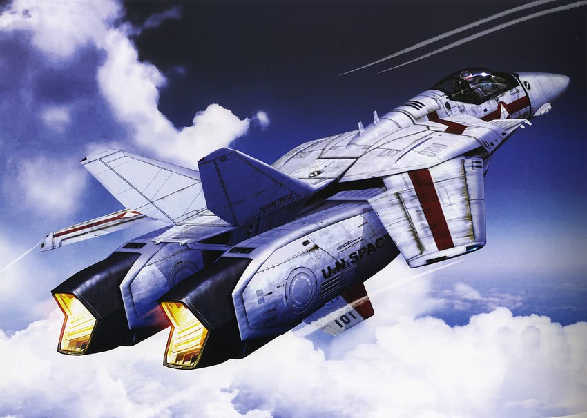 vf-1 and ichijou hikaru (macross and 1 more) drawn by tenjin_hidetaka
