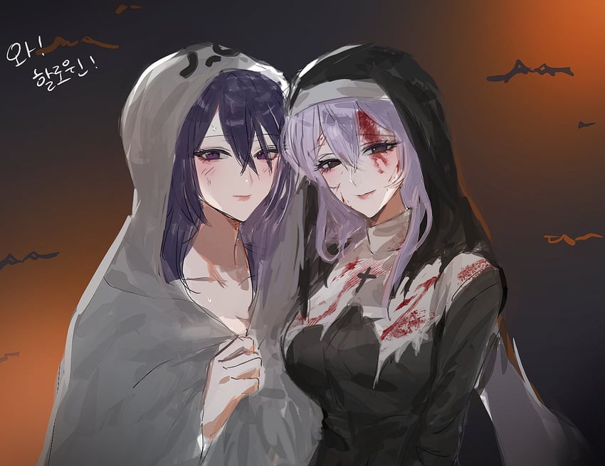 acheron and black swan (honkai and 1 more) drawn by 9_(hcl9fg)