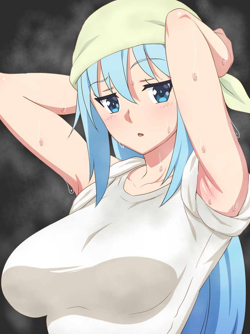 aqua (kono subarashii sekai ni shukufuku wo!) drawn by tedain