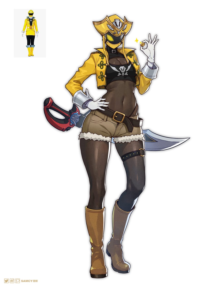 gokai yellow (super sentai and 1 more) drawn by tongzhen_ganfan