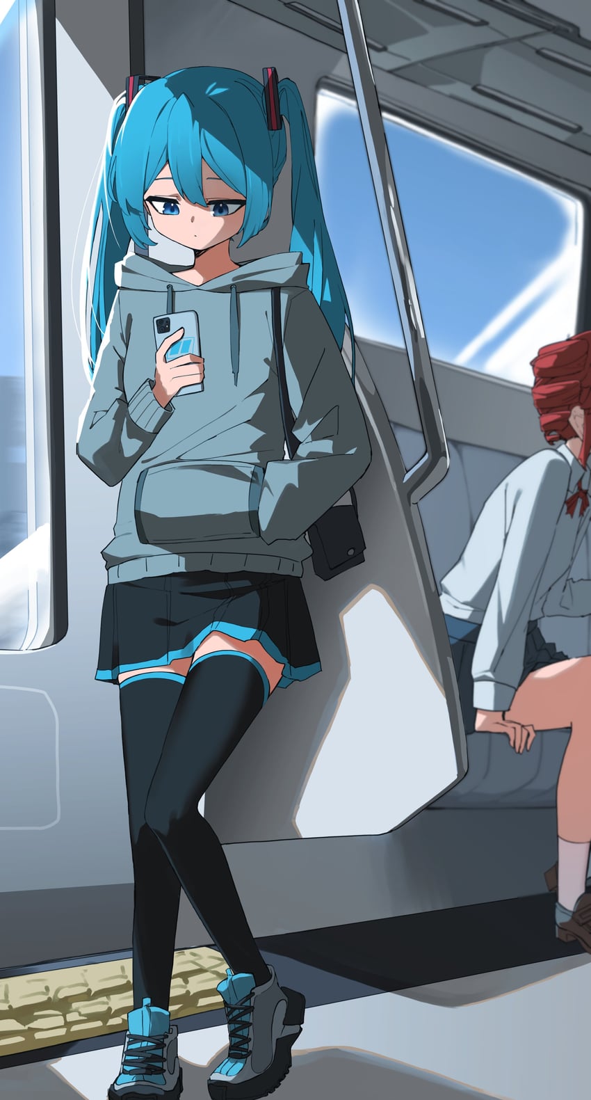 hatsune miku and kasane teto (vocaloid and 1 more) drawn by nun178089