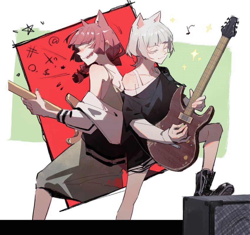 hiroi kikuri and kaname raana (bang dream! and 2 more) drawn by die_(die0118)
