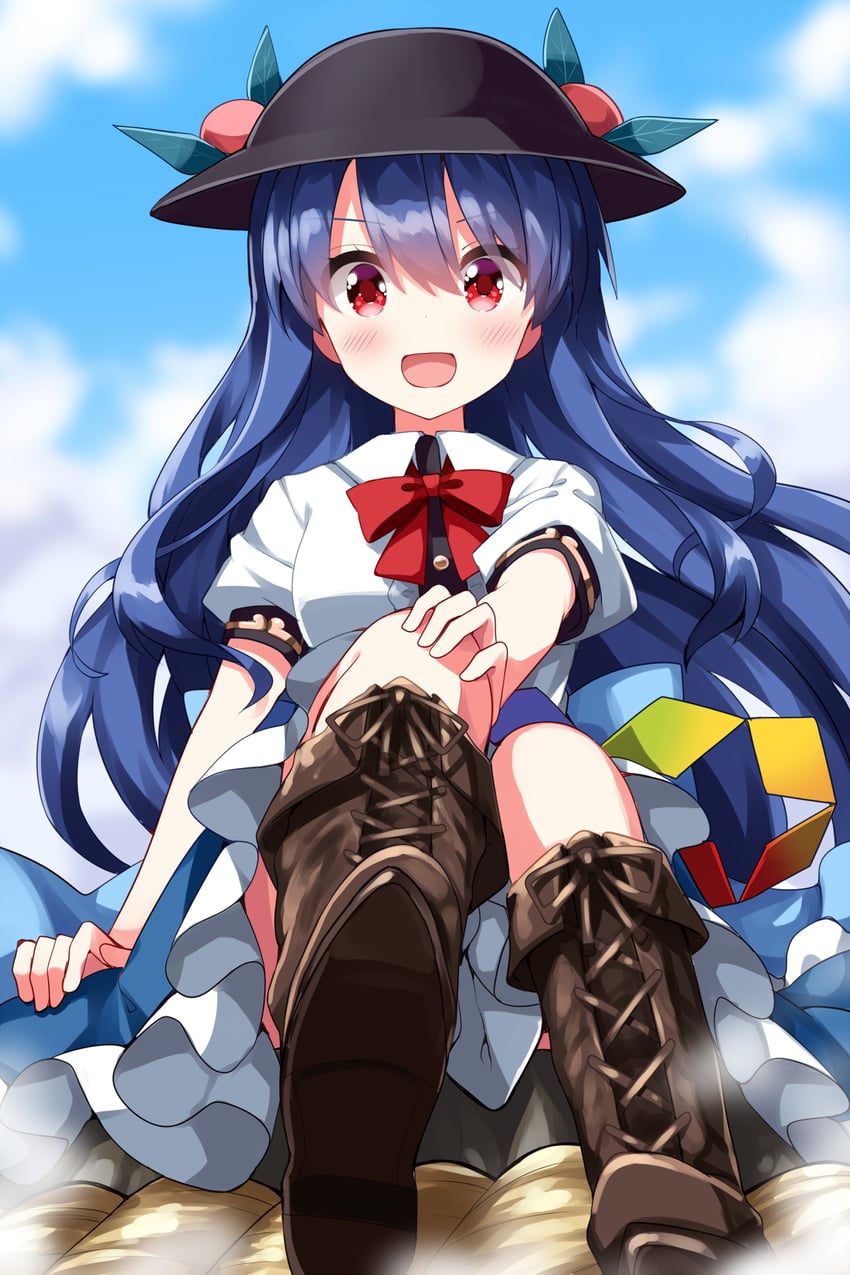hinanawi tenshi (touhou) drawn by ruu_(tksymkw)