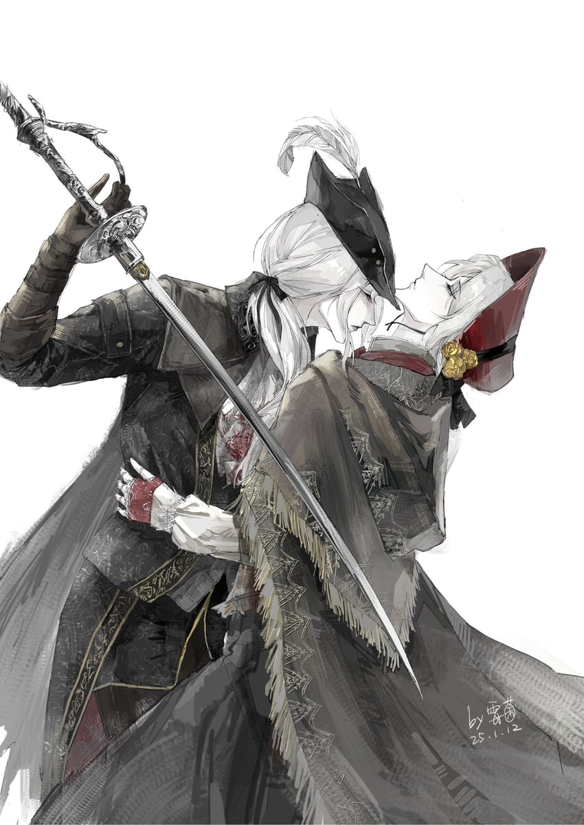 plain doll and lady maria of the astral clocktower (bloodborne) drawn by kabyyi