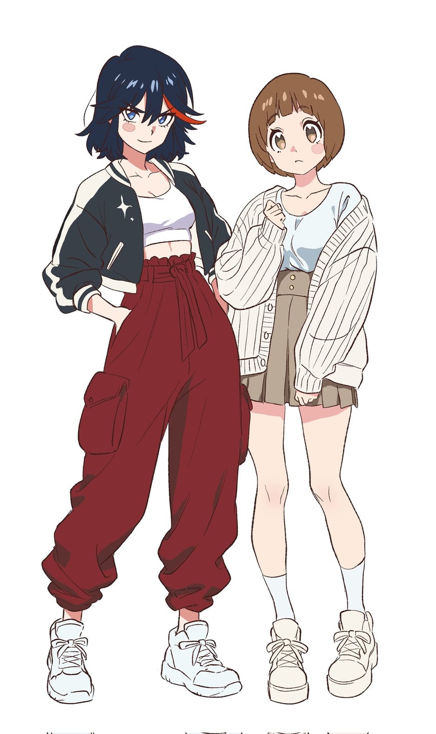 matoi ryuuko and mankanshoku mako (kill la kill) drawn by sisi_am1011