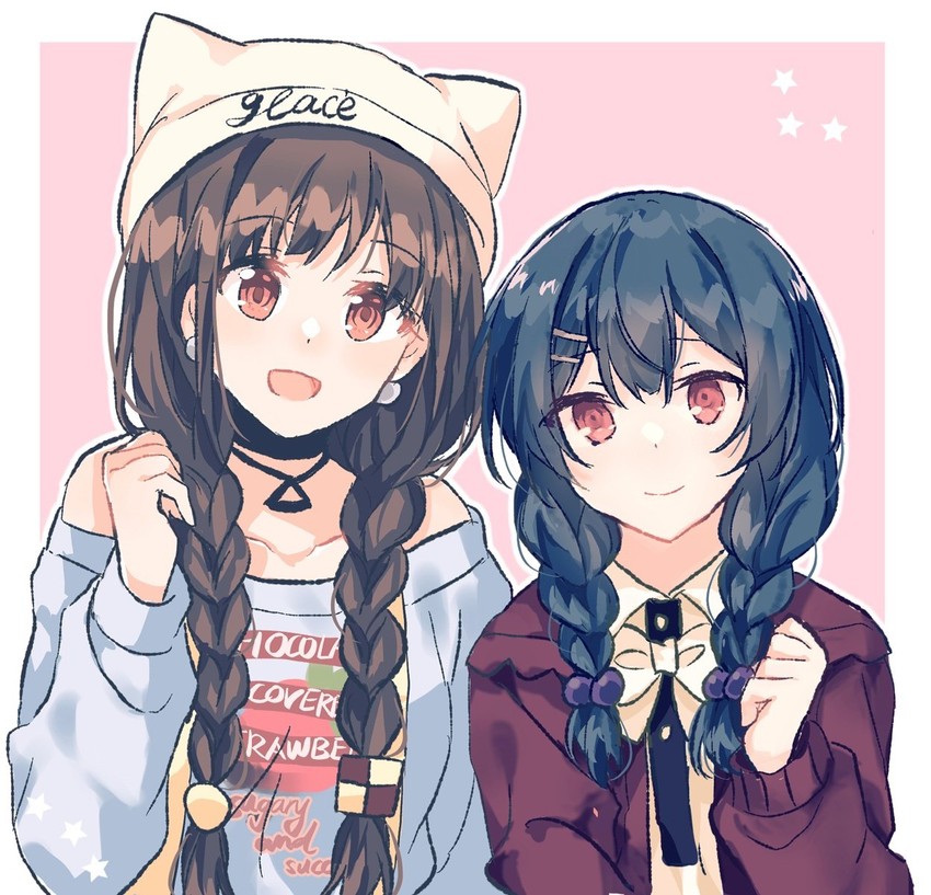 morino rinze and sonoda chiyoko (idolmaster and 1 more) drawn by migolu