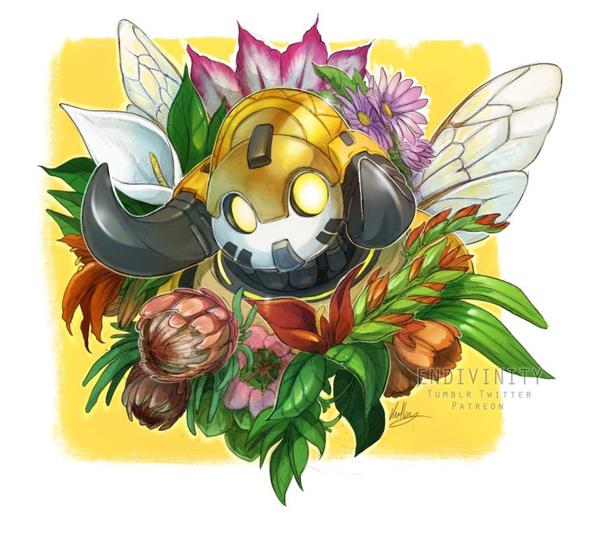 orisa and chengdu hunters orisa (overwatch and 3 more) drawn by endivinity