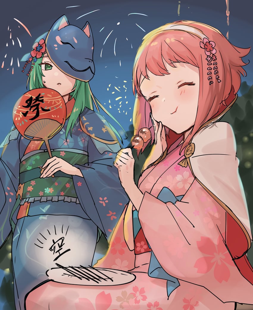sakura and nephenee (fire emblem and 3 more) drawn by sakura_no_yoru