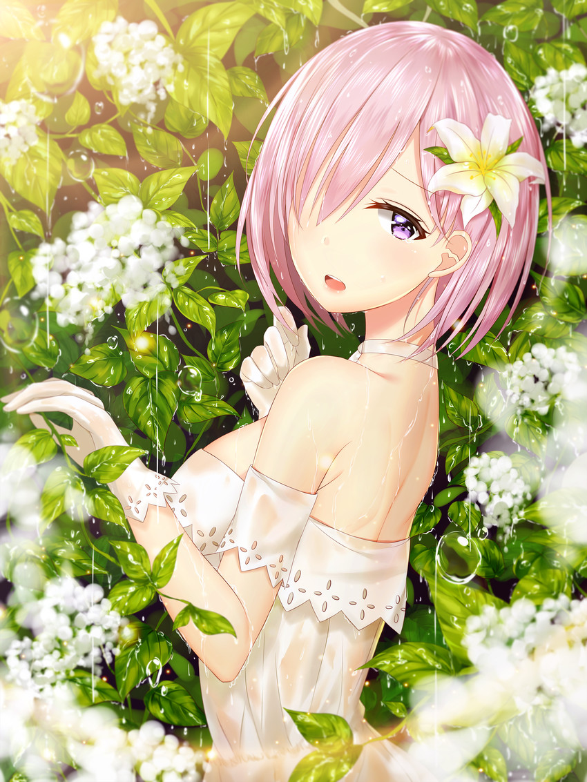 mash kyrielight (fate and 1 more) drawn by junpaku_karen