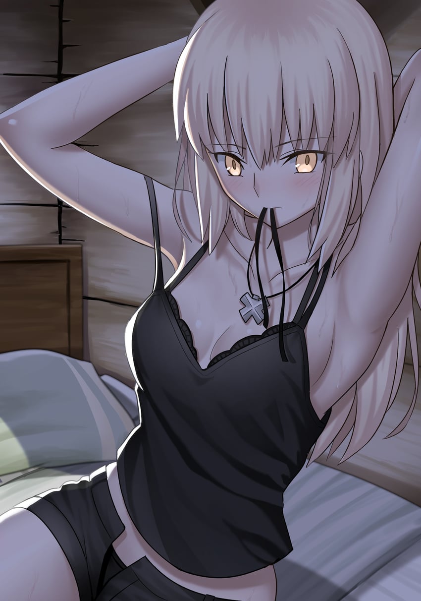 artoria pendragon and saber alter (fate and 1 more) drawn by longdq3008